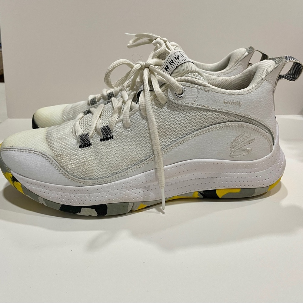 Steph Curry Under Armour White Athletic Shoes